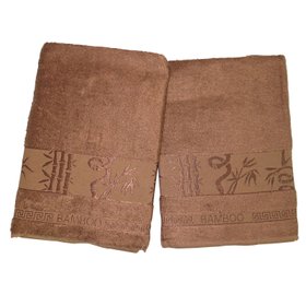 Набiр рушників Gursan Bamboo ROYAL-Brown, 50х90 см/70x140 см