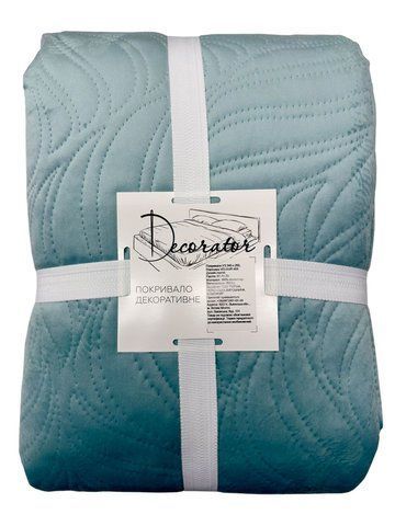 Покривало двостороннє Портьєра VELOUR 210 Листя 405/17-0205, 240x260 см