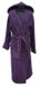 Халат махровий жіночий довгий з капюшоном Welsoft, фіолетовий - XL(48-50) rj17340
