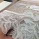 Скатерть велюровая прямоугольная Flora Kappuccino, 160х220 см