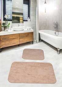 Набір килимків для ванної кімнати - Gold Cream, 50х60см + 60х100см cb11007215