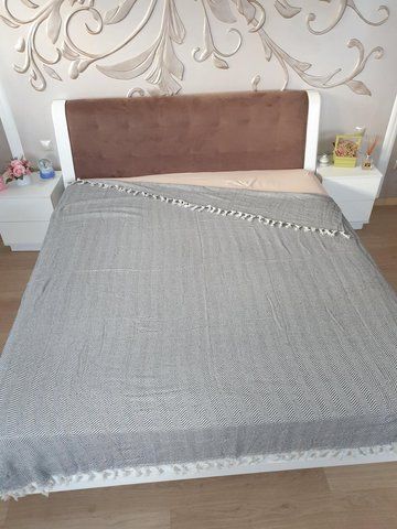 Пештималь ПІКЕ ZIGZAG GRI 200х220 см, rj20132