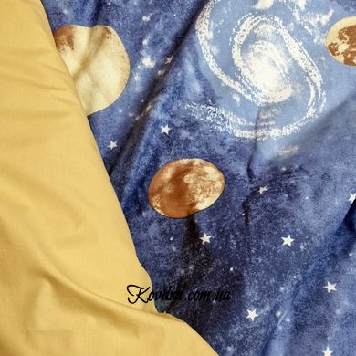 Комплект постельного белья "Галактика", семейный на резинке