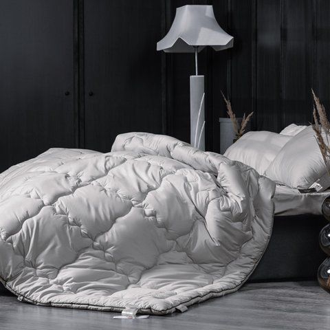 Ковдра шовкова Зима MirSon №1067 "Silver Cloud" 110х140 см