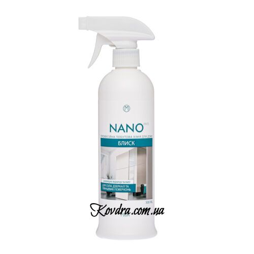 NANO PRO Блеск, универсальное средство для мытья окон и глянцевых фасадов, 500 мл