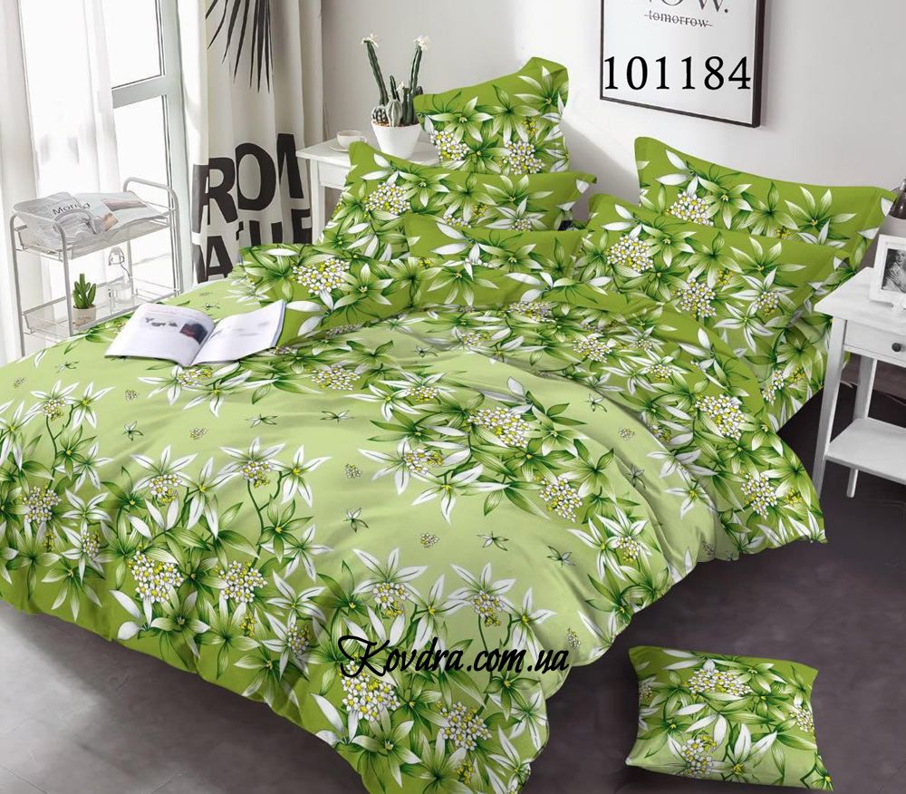 Комплект постельного белья "Весенняя веточка" без ткани-компаньона, двойной двуспальный 101184-020