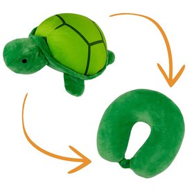 Подушка-трансформер "Черепаха", зелёный