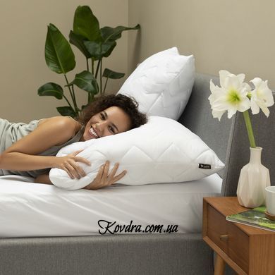 Подушка для сну 70х70 см NORDIC COMFORT IDEIA антиалергенна біла стьобаний чохол, id8-34690*001