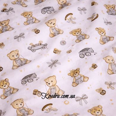 Комплект постельного белья Ranforce&nbsp;Elite 17-0917 Little Teddy gray, манеж