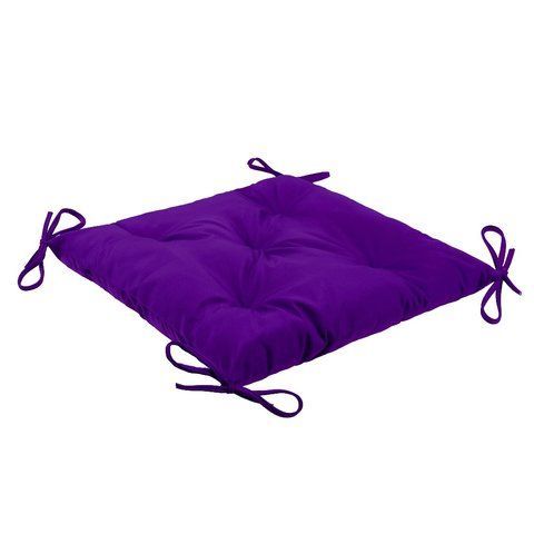 Подушка с завязками на стул Home Line фиолетовая, 40х40 см