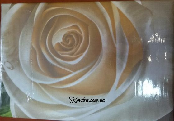 Комплект постельного белья "Роза кремовая" двуспальный евро