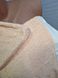 Набор для сауны женский Gursan персиковый: полотенце на липучке, чалма, тапочки