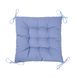 Подушка двухсторонняя с завязками на стул "Гномы" голубой/джинс, 40х40 см