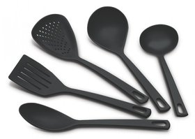 Набір кухонних аксесуарів Utilita, 5 предметів - чорний
