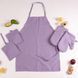 Набор №214 - Lavender (прихватки, Рукавица, фартук), рогожа/полупанама