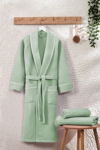 Халат жіночий вафельний TM Zeron Exclusive Yesil XL rj20520
