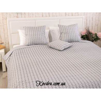 Покрывало двухстороннее "Grey Braid", 212х240 см.