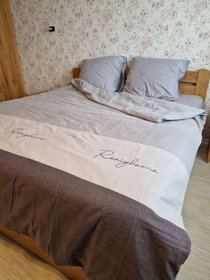 Комплект постельного белья "Смугастик" фланель, двуспальный евро