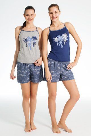 Домашняя одежда "US Polo Assn - Майка и шорты 15637 серые", S