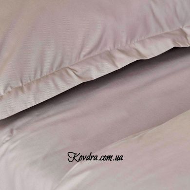 Комплект постельного белья "Karaca Home ранфорс - Back To Basic vizon" кофейный, евро двоспальный