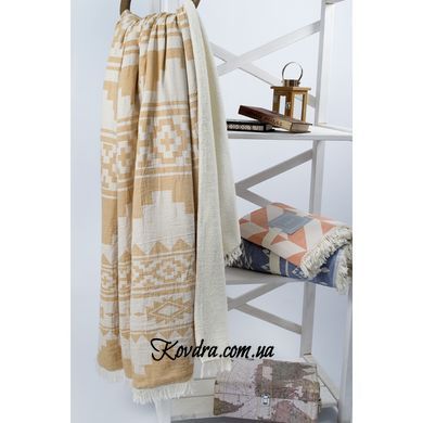 Плед мікроплюш Barine - Kilim orange 130х170