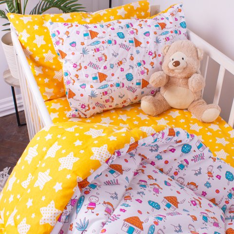 Простирадло Бязь Kids Time 18-0002 Sweet Home 110х160 см