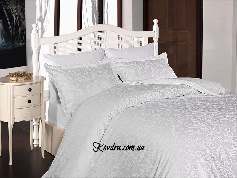 Комплект постельного белья "Sweta beyaz" двуспальный евро