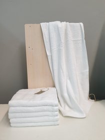 Кухонное махровое полотенце белое, 30х50 см