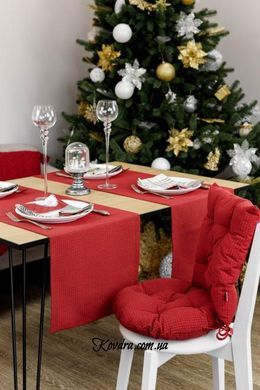 Подушка на стілець Merry Christmas червона, D-40 см