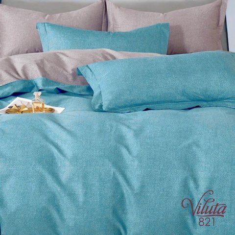 Комплект постільної білизни Сатин Twill "821", євро