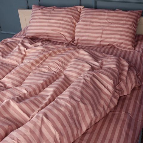 Пододеяльник Бязь "17-0773 Nude stripes", 160х220 см