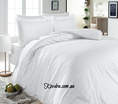 Комплект постельного белья "S-053 White" двуспальный евро