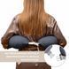 Подушка для годування диванчик 60х70х16 см бавовна антиалергенна, для зручності мами, з блискавкою т/сіра, id8-36177*004