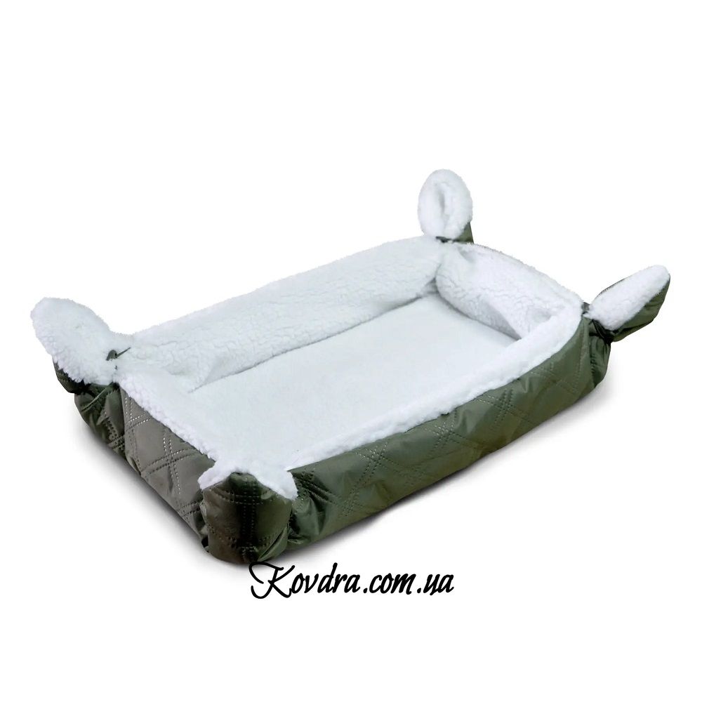 Лежак для кошек собак зеленый, 50×70 см