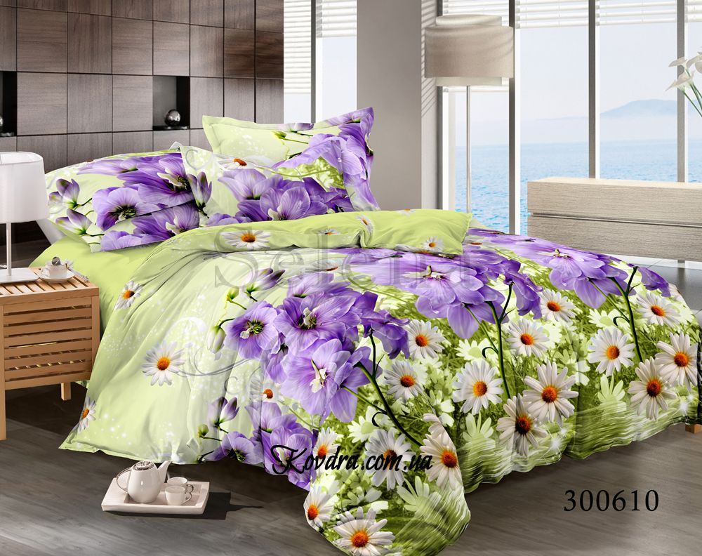 Комплект постельного белья "Весеннее настроение" с тканью-компаньоном, полуторный полуторный