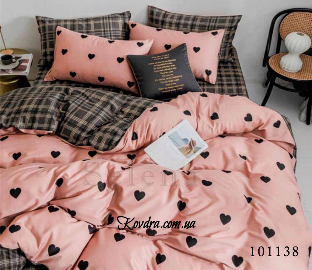 Комплект постельного белья бязь "Романтический стиль" с тканью-компаньоном, евро двуспальный евро