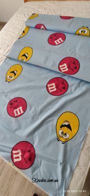 Комплект постельного белья бязь "Конфеты m&m's", полуторный