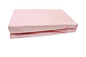 Простирадло на резинці трикотажне LH Jersey Premium т.рожевий, 90х200+25 см