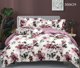 Комплект постільної білизни "Квіткові сни" з тканиною-компаньоном, двоспальний подвійний
