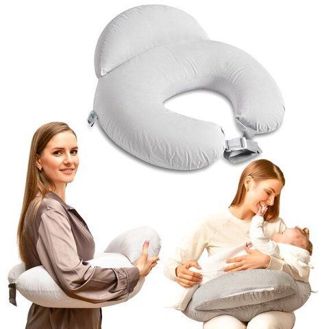 Подушка для годування диванчик 60х70х16 см, сірий id8-35409*001