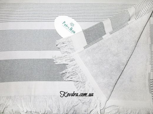Простирадло махрове Пике D-143 - сірий, 150x220 см
