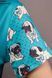 Піжама трикотажна "Мопсик бирюза", розмір L