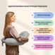 Подушка для годування диванчик 60х70х16 см бавовна антиалергенна, для зручності мами, з блискавкою сірий-беж, id8-36177*003